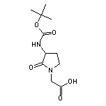 2-[3-(Boc-amino)-2-oxopyrrolidin-1-yl]acetic Acid