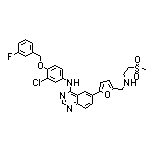 N-[3-Chloro-4-[(3-fluorophenyl)methoxy]phenyl]-6-[5-[(2-methylsulfonylethylamino)methyl]-2-furyl]quinazolin-4-amine