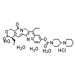 (S)-4,11-Diethyl-3,4,12,14-tetrahydro-4-hydroxy-3,14-dioxo-1H-pyrano[3’,4’:6,7]indolizino[1,2-b]quinolin-9-yl [1,4’-Bipiperidine]-1’-carboxylate Hydrochloride Trihydrate 