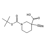 1-Boc-3-cyanopiperidine-3-carboxylic Acid