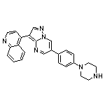 4-[6-[4-(1-Piperazinyl)phenyl]pyrazolo[1,5-a]pyrimidin-3-yl]quinoline