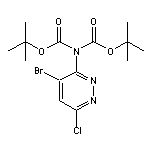 N,N-Bis(Boc)-3-amino-4-bromo-6-chloropyridazine