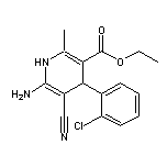 Ethyl 6-Amino-4-(2-chlorophenyl)-5-cyano-2-methyl-1,4-dihydropyridine-3-carboxylate