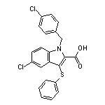 5-Chloro-1-(4-chlorobenzyl)-3-(phenylthio)-2-indolecarboxylic Acid