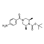 cis-1-Boc-2,6-dimethyl-4-(4-aminobenzoyl)piperazine