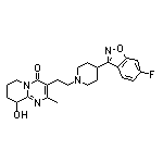 3-[2-[4-(6-Fluoro-1,2-benzisoxazol-3-yl)-1-piperidyl]ethyl]-9-hydroxy-2-methyl-6,7,8,9-tetrahydro-4H-pyrido[1,2-a]pyrimidin-4-one