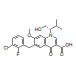 (S)-6-(3-Chloro-2-fluorobenzyl)-1-(1-hydroxy-3-methyl-2-butyl)-7-methoxy-4-oxo-1,4-dihydroquinoline-3-carboxylic Acid