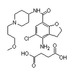 4-Amino-5-chloro-N-[1-(3-methoxypropyl)-4-piperidyl]-2,3-dihydrobenzofuran-7-carboxamide Succinate