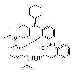 Chloro[2-(dicyclohexylphosphino)-2’,6’-diisopropoxybiphenyl][2-(2-aminoethyl)phenyl]palladium(II)