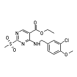 Ethyl 4-[(3-Chloro-4-methoxybenzyl)amino]-2-(methylsulfonyl)pyrimidine-5-carboxylate