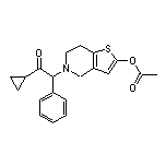 5-(2-Cyclopropyl-2-oxo-1-phenylethyl)-4,5,6,7-tetrahydrothieno[3,2-c]pyridin-2-yl Acetate