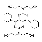 2,6-Di[di(2-hydroxyethyl)amino]-4,8-di(1-piperidyl)pyrimido[5,4-d]pyrimidine