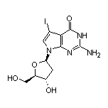 2-Amino-7-[(2R,4S,5R)-4-hydroxy-5-(hydroxymethyl)tetrahydrofuran-2-yl]-5-iodo-3H-pyrrolo[2,3-d]pyrimidin-4(7H)-one