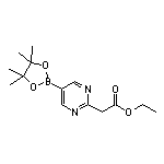 2-(2-Ethoxy-2-oxoethyl)pyrimidine-5-boronic Acid Pinacol Ester