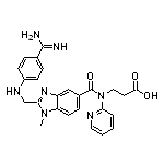 3-[2-[[(4-Carbamimidoylphenyl)amino]methyl]-1-methyl-N-(2-pyridyl)benzimidazole-5-carboxamido]propanoic Acid