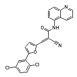 2-Cyano-3-[5-(2,5-dichlorophenyl)-2-furanyl]-N-(5-quinolyl)acrylamide