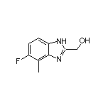 5-Fluoro-2-(hydroxymethyl)-4-methylbenzimidazole