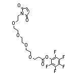 perfluorophenyl 1-(2,5-dioxo-2H-pyrrol-1(5H)-yl)-3,6,9,12-tetraoxapentadecan-15-oate