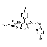 N-[5-(4-Bromophenyl)-6-[2-[(5-bromo-2-pyrimidyl)oxy]ethoxy]-4-pyrimidyl]-N’-propylsulfamide