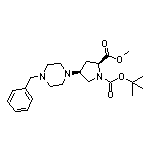 Methyl (2S,4S)-1-Boc-4-(4-benzyl-1-piperazinyl)pyrrolidine-2-carboxylate