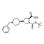 (2S,4S)-1-Boc-4-(4-benzyl-1-piperazinyl)pyrrolidine-2-carboxylic Acid