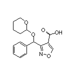 3-[Phenyl[(2-tetrahydropyranyl)oxy]methyl]isoxazole-4-carboxylic Acid