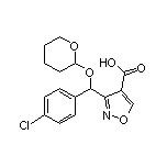 3-[(4-Chlorophenyl)[(2-tetrahydropyranyl)oxy]methyl]isoxazole-4-carboxylic Acid