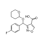 3-[(4-Fluorophenyl)[(2-tetrahydropyranyl)oxy]methyl]isoxazole-4-carboxylic Acid