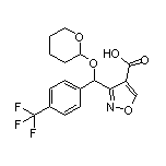 3-[[(2-Tetrahydropyranyl)oxy][4-(trifluoromethyl)phenyl]methyl]isoxazole-4-carboxylic Acid