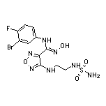 (Z)-N-(3-Bromo-4-fluorophenyl)-N’-hydroxy-4-[[2-(sulfamoylamino)ethyl]amino]-1,2,5-oxadiazole-3-carboxamidine