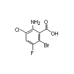 2-Amino-6-bromo-3-chloro-5-fluorobenzoic Acid