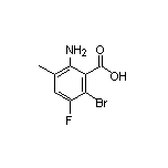 2-Amino-6-bromo-5-fluoro-3-methylbenzoic Acid