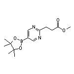 2-(3-Methoxy-3-oxopropyl)pyrimidine-5-boronic Acid Pinacol Ester