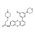 3-(4-Methyl-1-piperazinyl)-N-[6-(6-morpholino-4-oxopyran-2-yl)thianthren-2-yl]propanamide