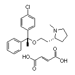 (R)-2-[2-[(R)-1-(4-Chlorophenyl)-1-phenylethoxy]ethyl]-1-methylpyrrolidine Fumarate