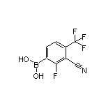 3-Cyano-2-fluoro-4-(trifluoromethyl)phenylboronic Acid