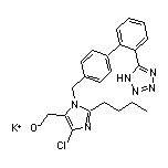 Potassium 2-Butyl-4-chloro-[1-[[2’-(5-tetrazolyl)biphenyl-4-yl]methyl]-5-imidazolyl]methanolate