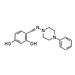 4-[[(4-Phenyl-1-piperazinyl)imino]methyl]-1,3-benzenediol