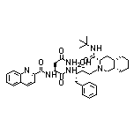 (S)-N1-[(2S,3R)-4-[(3S,4aS,8aS)-3-(tert-Butylcarbamoyl)decahydro-2-isoquinolinyl]-3-hydroxy-1-phenyl-2-butanyl]-2-(quinoline-2-carboxamido)succinamide