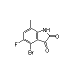 4-Bromo-5-fluoro-7-methylindoline-2,3-dione