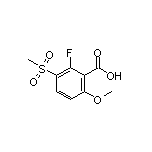 2-Fluoro-6-methoxy-3-(methylsulfonyl)benzoic Acid