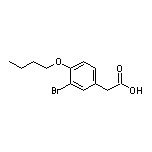 3-Bromo-4-butoxyphenylacetic Acid