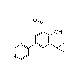 3-(tert-Butyl)-2-hydroxy-5-(4-pyridyl)benzaldehyde