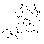 3-[9-Fluoro-2-(piperidine-1-carbonyl)-1,2,3,4-tetrahydro-[1,4]diazepino[6,7,1-hi]indol-7-yl]-4-(imidazo[1,2-a]pyridin-3-yl)pyrrole-2,5-dione
