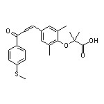 2-[2,6-Dimethyl-4-[3-[4-(methylthio)phenyl]-3-oxo-1-propen-1-yl]phenoxy]-2-methylpropionic Acid