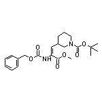 Methyl (E)-3-(1-Boc-3-piperidyl)-2-(Cbz-amino)acrylate