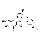 (3R,4S,5S,6R)-2-[4-Chloro-3-(4-ethoxybenzyl)phenyl]-6-(hydroxymethyl)-2-methoxytetrahydropyran-3,4,5-triol