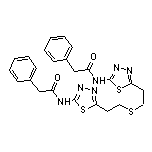 Bis[2-[5-(phenylacetamido)-1,3,4-thiadiazol-2-yl]ethyl]sulfide