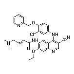 (E)-N-[4-[[3-Chloro-4-(2-pyridylmethoxy)phenyl]amino]-3-cyano-7-ethoxy-6-quinolinyl]-4-(dimethylamino)-2-butenamide