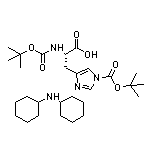 Nalpha,Nim-Di-Boc-L-histidine Dicyclohexylamine Salt